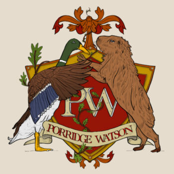 Porridge Watson Emblem - Heavy Duty Canvas Tote Bag Design